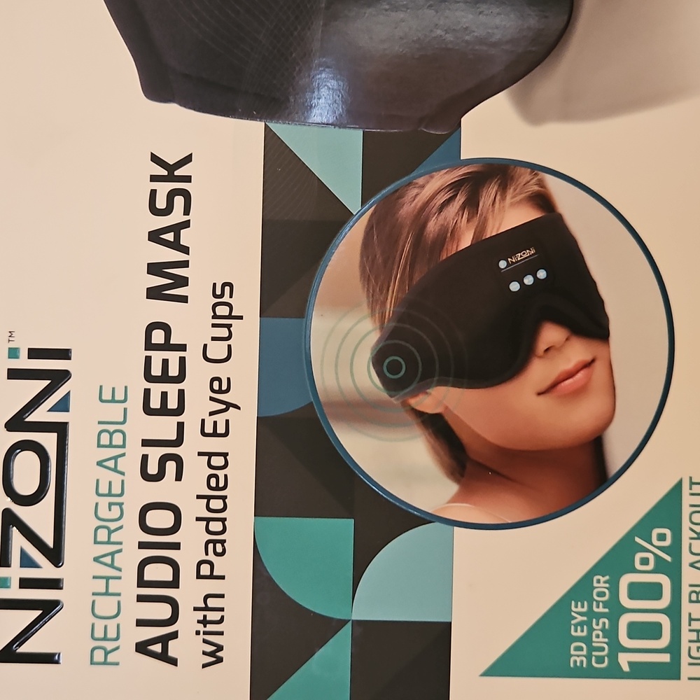 NIzoni Black Bluetooth Sleep Headset